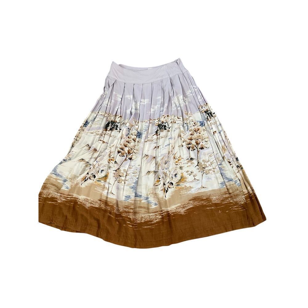 Together Women's Multicolor Floral Print Maxi Skirt Size 12